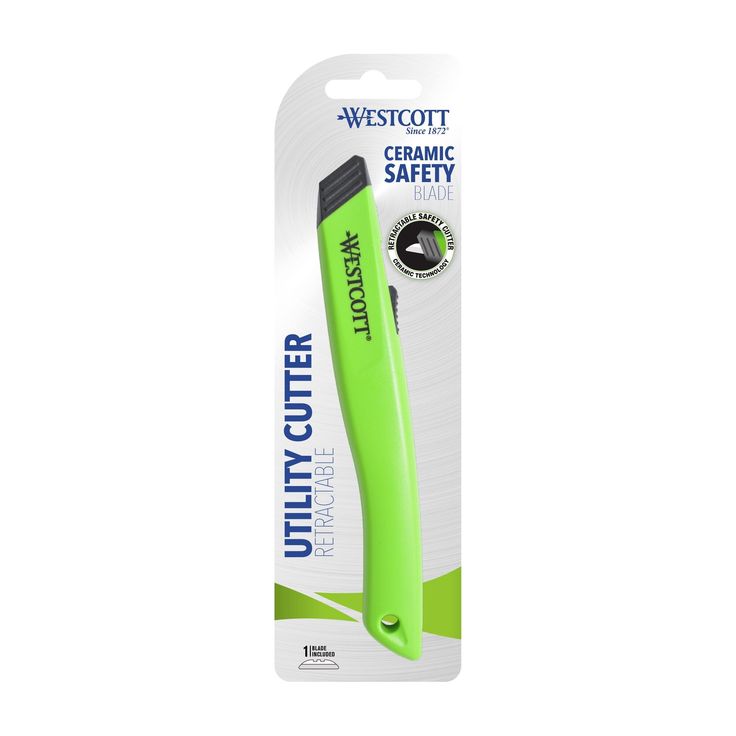 Westcott Full Size Retractable Ceramic Utility Box Cutter