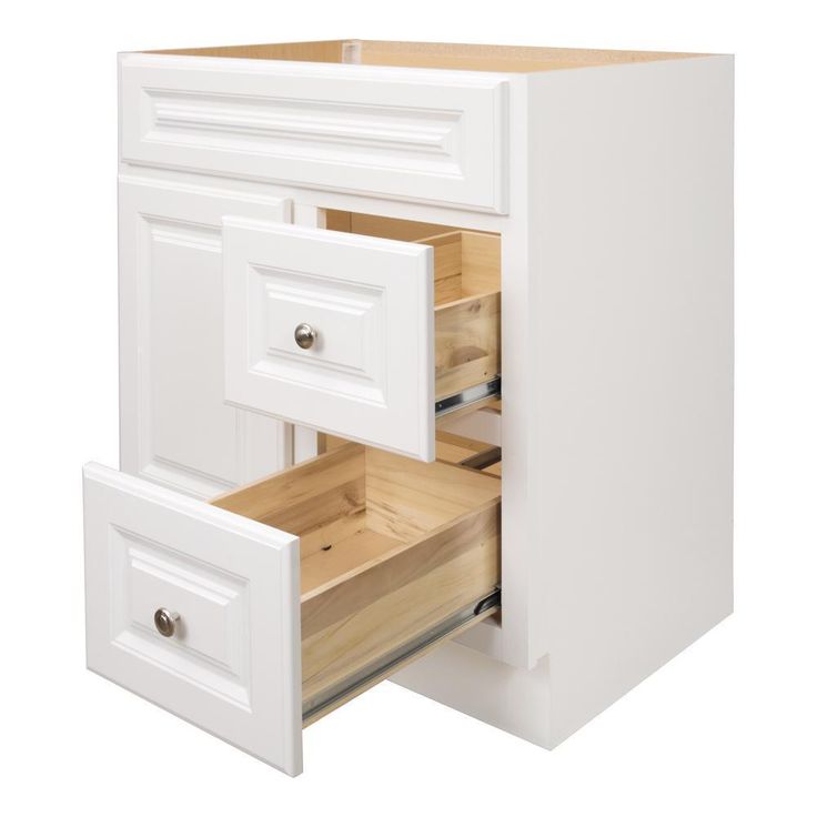 Hampton 30 in. W x 21 in. D x 33.5 in. H Bathroom Vanity Cabinet Only in White