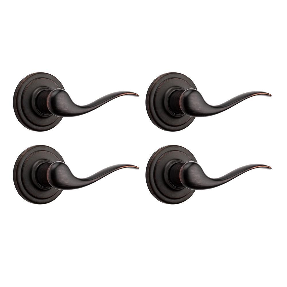 Tustin Satin Nickel Passage Hall/Closet Door Lever Featuring Microban Antimicrobial Technology - Super Arbor