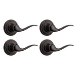 Tustin Satin Nickel Passage Hall/Closet Door Lever Featuring Microban Antimicrobial Technology - Super Arbor