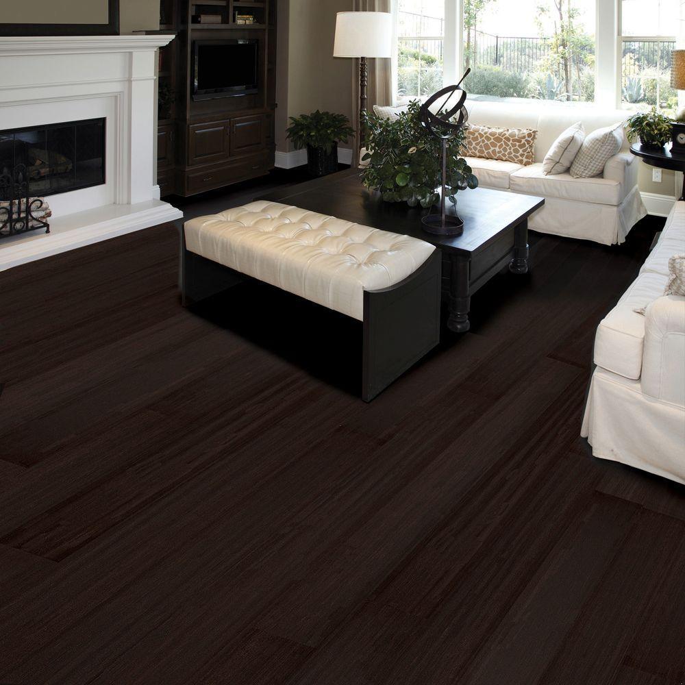Home Legend Strand Woven Espresso 9/16 in. Thick x 4-3/4 in. Wide x 36 in. Length Solid T&G Bamboo Flooring (19 sq. ft. / case)