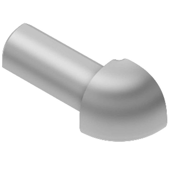 Round Edge 3/8 in. Satin Anodized Aluminum Outside Corner