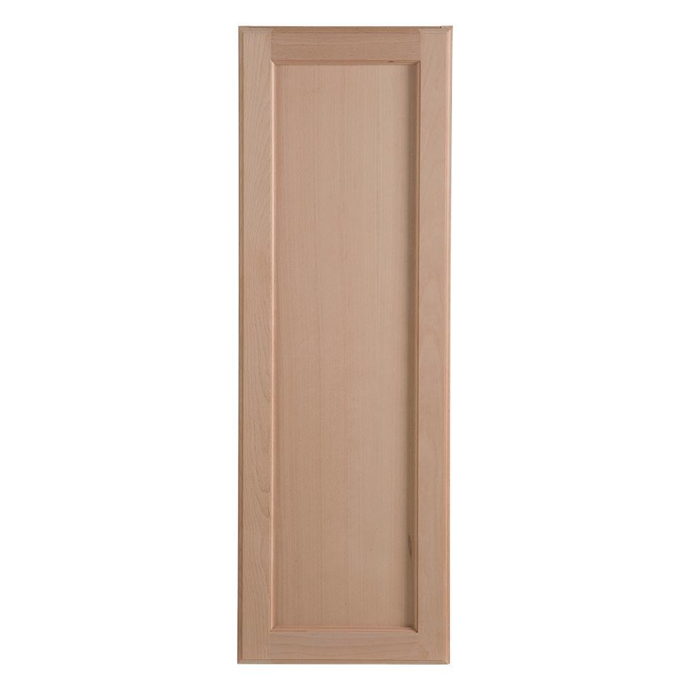 Easthaven Shaker Assembled 36x30x12 in. Frameless Wall Cabinet in Unfinished Beech - Super Arbor