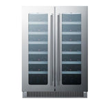 Summit Appliance 42-Bottle Capacity Dual Zone Cooling Built-In/Freestanding Wine Chiller
