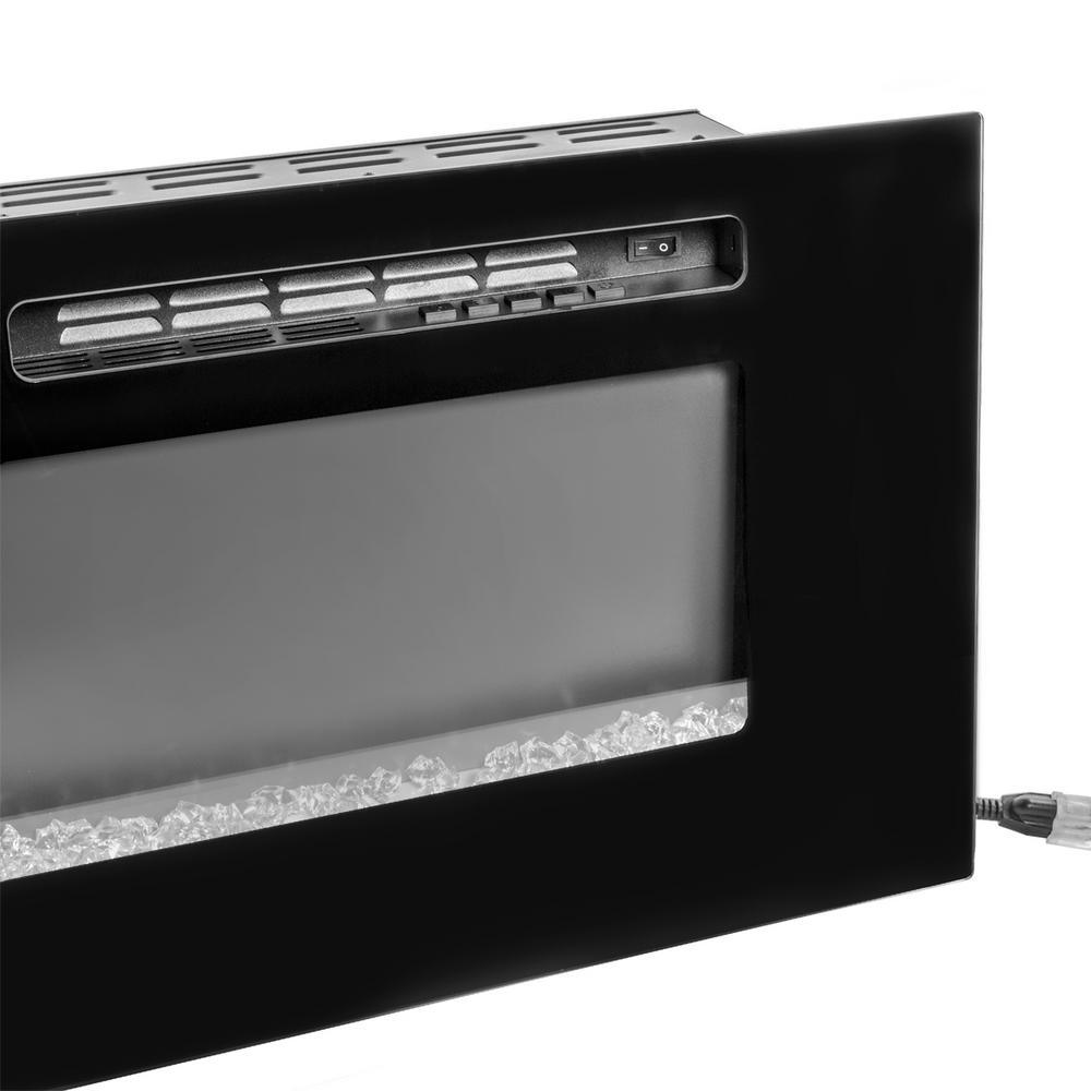 5100 BTU 1500-Watt 60 in. In-Wall Electric Heater Smokeless FireplAce with 3-Changeable Flame Color and Remote Control - Super Arbor