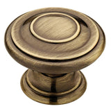 Harmon 1-3/8 in. (35mm) Matte Black Round Cabinet Knob