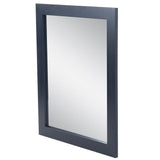 25.67 in. W x 31.38 in. H Framed Rectangular Bathroom Vanity Mirror in Blue
