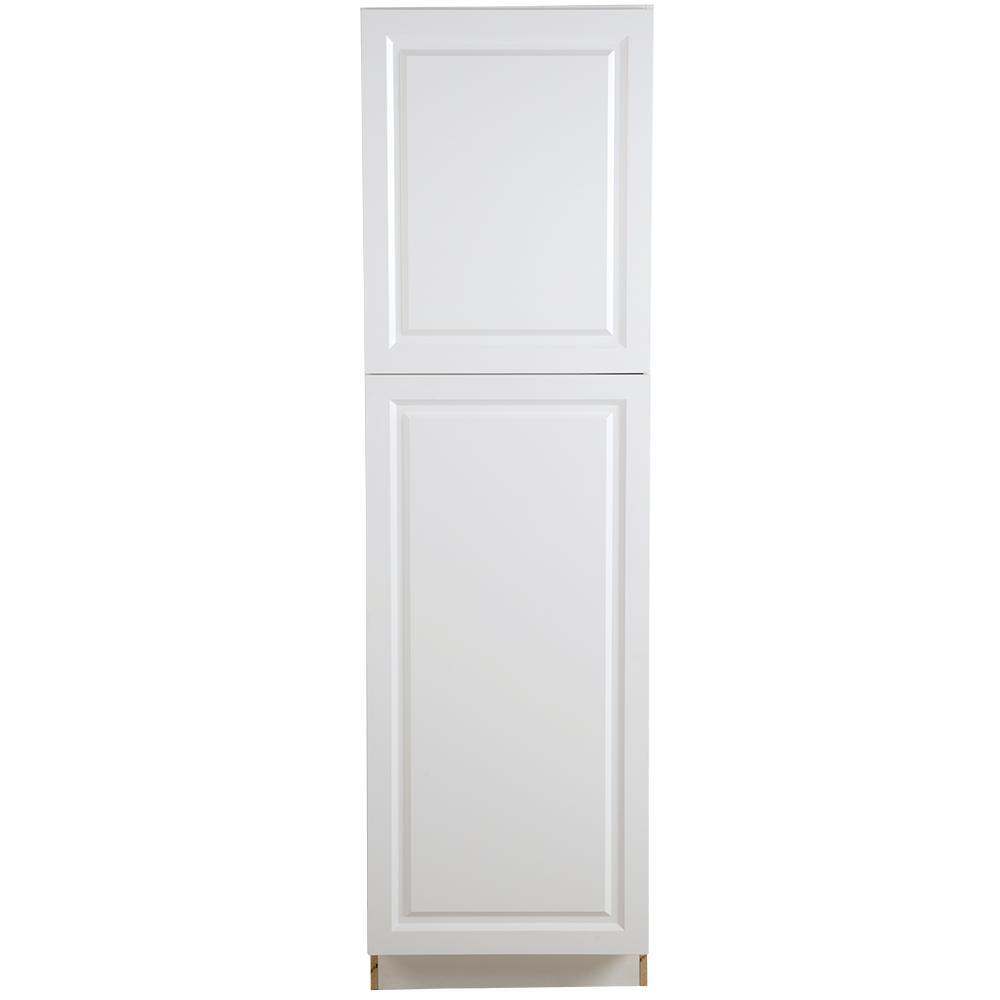 Benton Assembled 18x84x24 in. Pantry Cabinet with Adjustable Shelves in Amber - Super Arbor