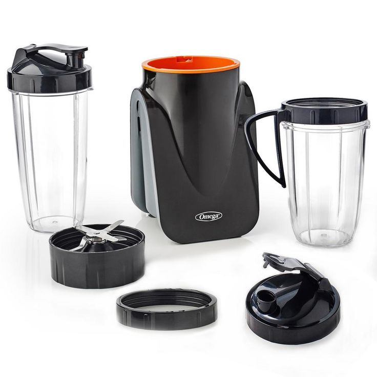 Deluxe MeGo 32 oz. 1-Speed Black Personal Blender