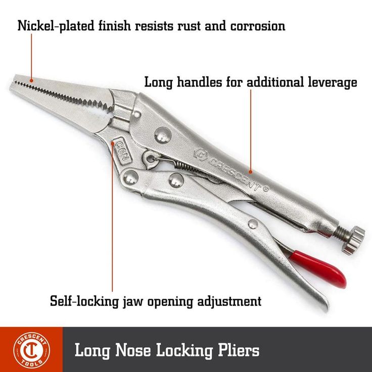 Crescent Mixed Locking Plier Set with Wire Cutter and Hex Ready Adjusting Screw (5-Piece)