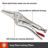 Crescent Mixed Locking Plier Set with Wire Cutter and Hex Ready Adjusting Screw (5-Piece)
