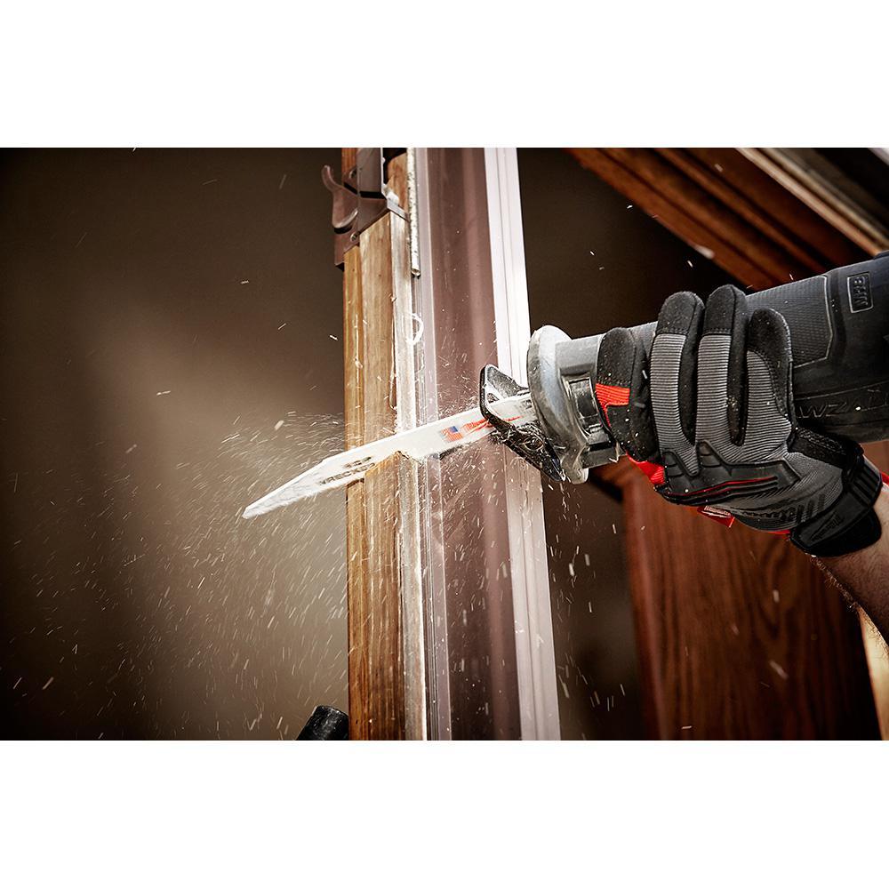 9 in. 7/11 Teeth per in. WRECKER Demolition Mutli-Material Cutting SAWZALL Reciprocating Saw Blades (5 Pack) - Super Arbor