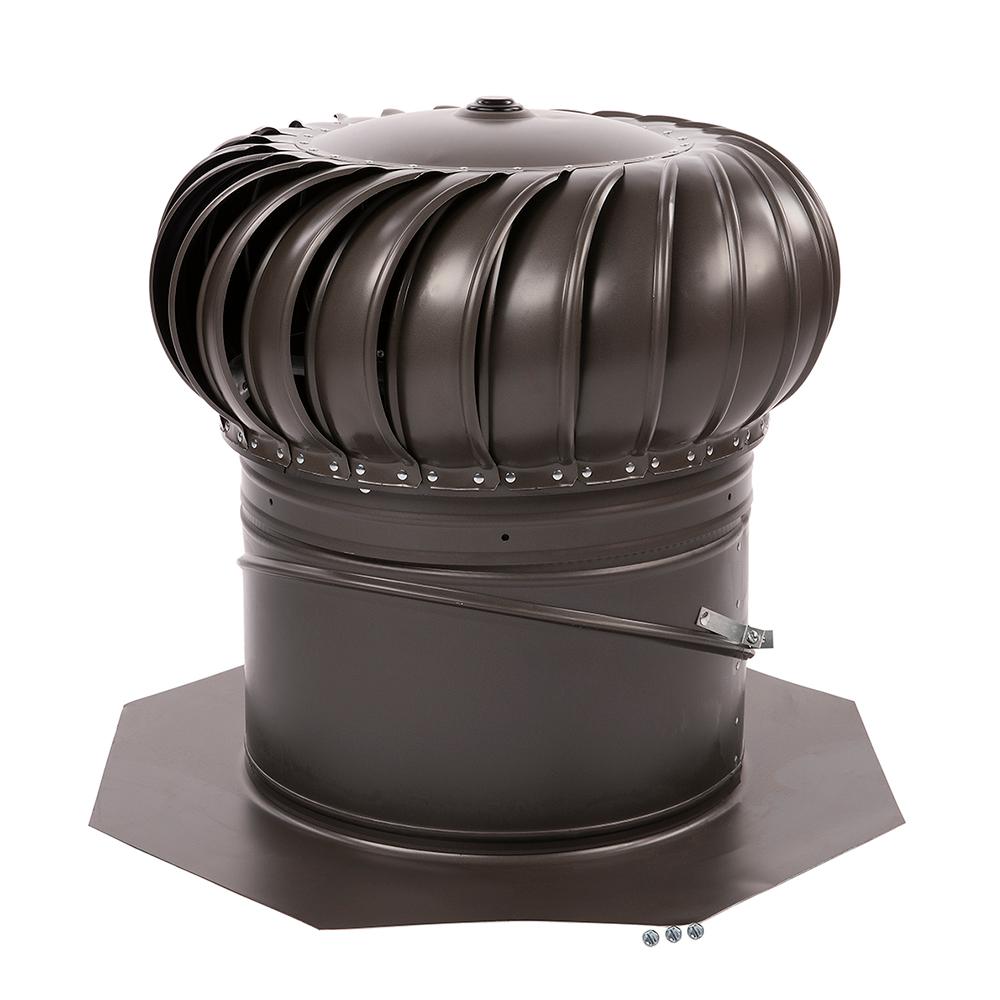 14 in. Aluminum Internally Braced Dual-Bearing Wind Turbine in Black - Super Arbor