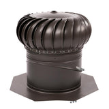 14 in. Aluminum Internally Braced Dual-Bearing Wind Turbine in Black - Super Arbor