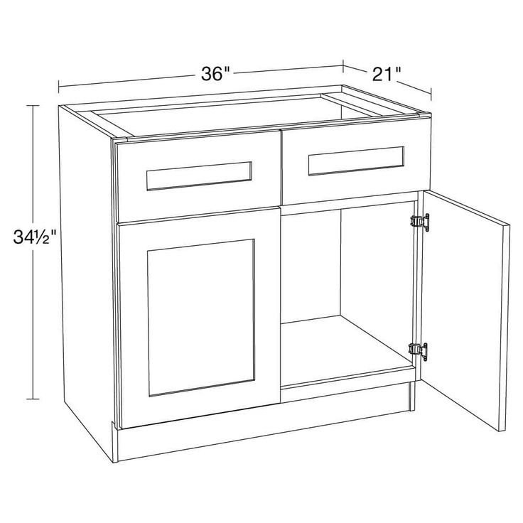 Home Decorators Collection Newport 36 in. W x 21 in. D x 34.5 in. H Assembled Plywood Sink Base Bath Cabinet in Mythic Blue with Soft Close