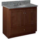 Ultraline 42 in. W x 21 in. D x 34.5 in. H Vanity Cabinet Only in Natural Alder - Super Arbor