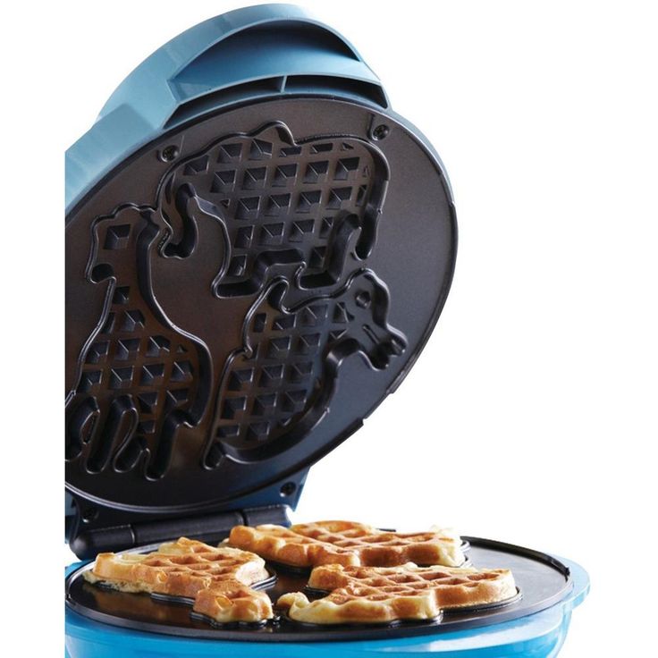 Blue Animal-Shapes Waffle Maker