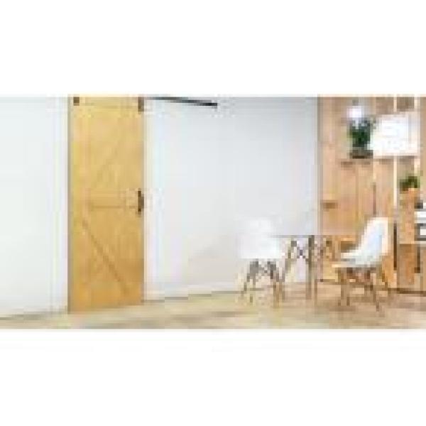 7 in. Black Barn Door Hardware Clover Pull Handle - Super Arbor