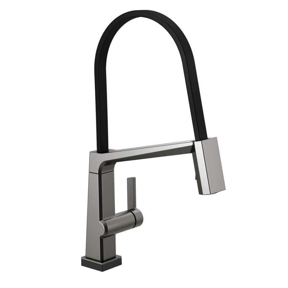 Pivotal Single-Handle Pull-Down Sprayer Kitchen Faucet with MagnaTite Docking in Arctic Stainless - Super Arbor