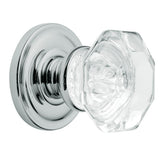 Filmore Satin Nickel Half-Dummy Crystal Door Knob - Super Arbor