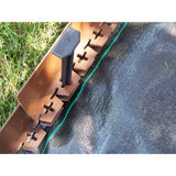 Valley View Industries 60 ft. L x 2 in. W x 3 in. H Light Brown Tall Resin Innovative Edge No Dig Edging with 9 in. Poly Stakes (30-Quantity) - Super Arbor
