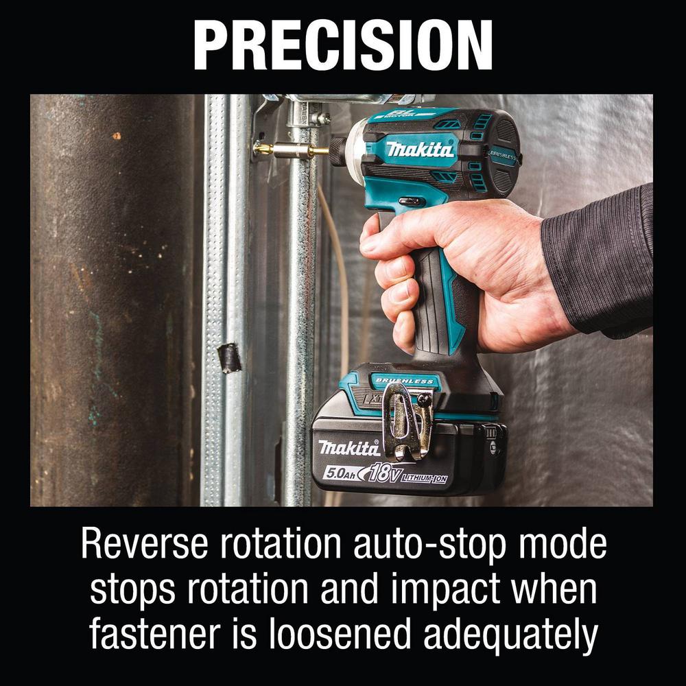 18-Volt LXT Brushless 4-Speed Impact Driver Kit with Impact XPS Insert Bit Holder and ImpactXPS 1 in. Insert Bit, 5-Pack - Super Arbor