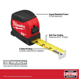 15 in. PACKOUT Tote with 25 ft. x 1.2 in. Compact Wide Blade Tape Measure (2-Pack) - Super Arbor