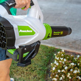 PowerSmith 40-Volt Max Lithium-ion Brushless Motor Leaf Blower with Cruise Control Lever, Turbo-Boost, Battery and Charger