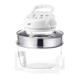 1300 W White Countertop Convection Oven with Built-in Timer and Extender Ring