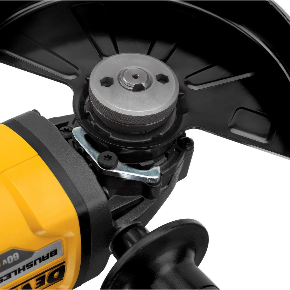 FLEXVOLT 60-Volt MAX Lithium-Ion Cordless Brushless 4-1/2 in. Angle Grinder with (1) Battery, Charger and Bonus Jig Saw