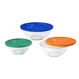 PYREX 6 Piece Multisize Tempered Glass Food Storage Container