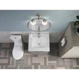 Ceramic/Impressions 25 in. Single Faucet Hole Vitreous China Vanity Top with Basin in White Impressions - Super Arbor
