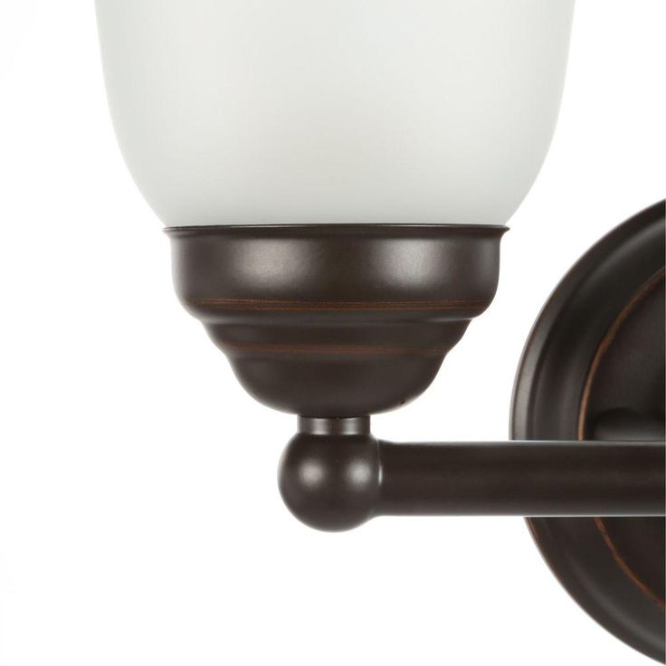 Ashhurst 2-Light Oil Rubbed Bronze Vanity Light with Frosted Glass Shades