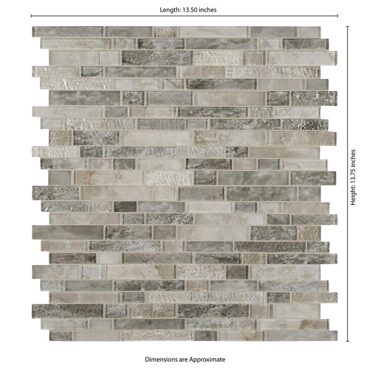 MSI Savoy Interlocking 12 in. x 12 in. x 8mm Glass Mesh-Mounted Mosaic Tile (10 sq. ft. / case)