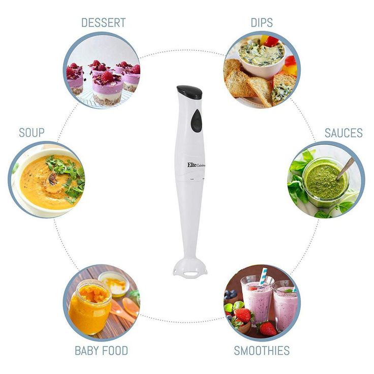 Single Speed White Immersion Blender