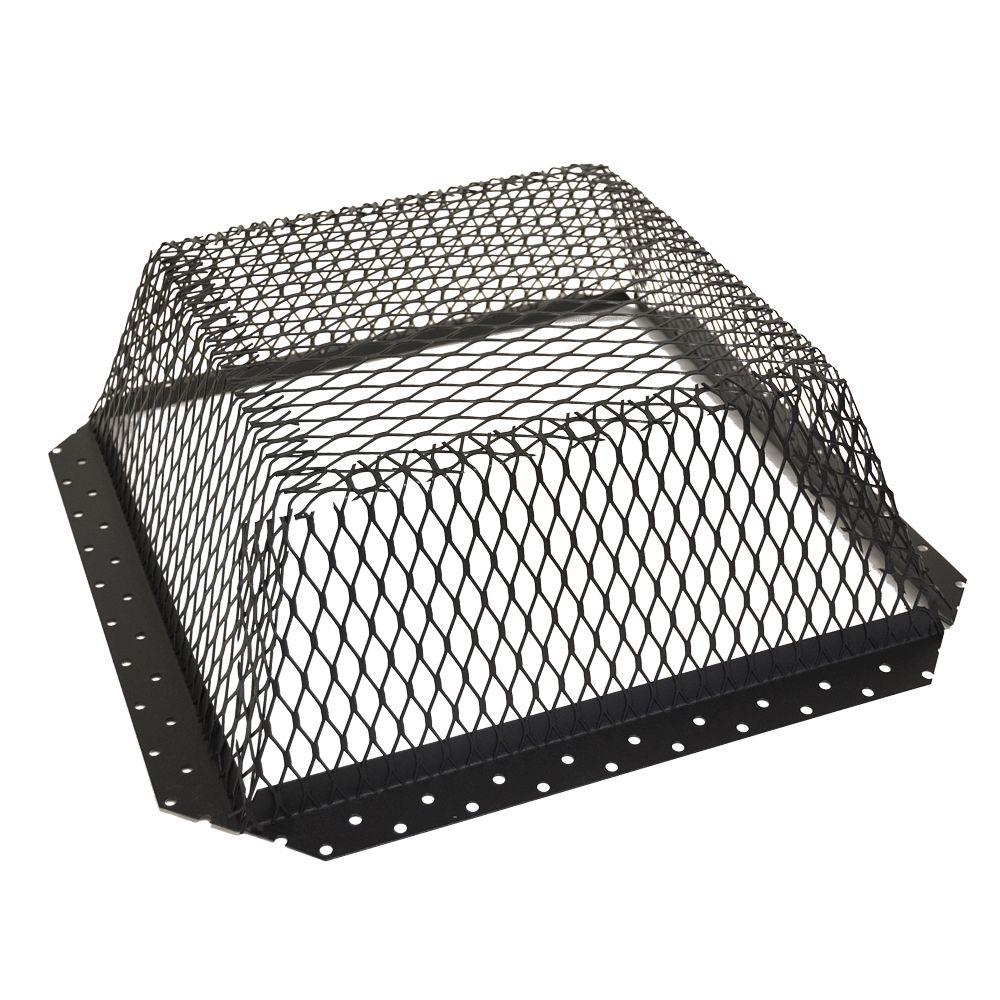 30 in. x 30 in. Roof Vent Cover in Black - Super Arbor