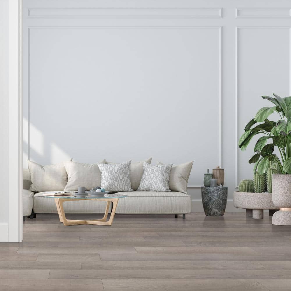 MSI Baker Cove White Oak XL 1/2 in. T x 7.48 in. W Tongue and Groove Engineered Hardwood Flooring (35.34 sq. ft./case)