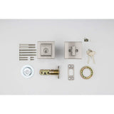 Baldwin Prestige Spyglass Satin Nickel Square Single Cylinder Deadbolt with SmartKey Security