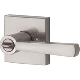 Prestige Spyglass Satin Nickel Keyed Universal Entry Door Lever Featuring SmartKey Security
