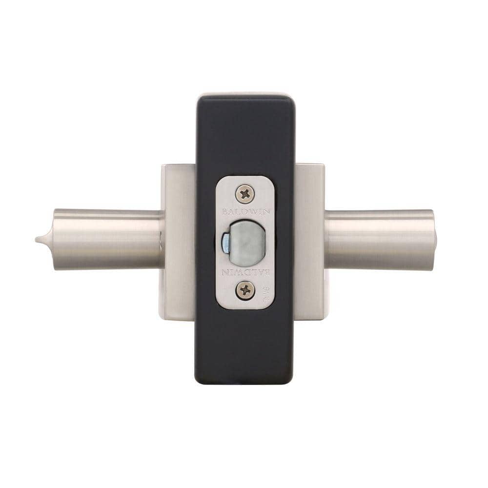 Prestige Spyglass Satin Nickel Keyed Universal Entry Door Lever Featuring SmartKey Security