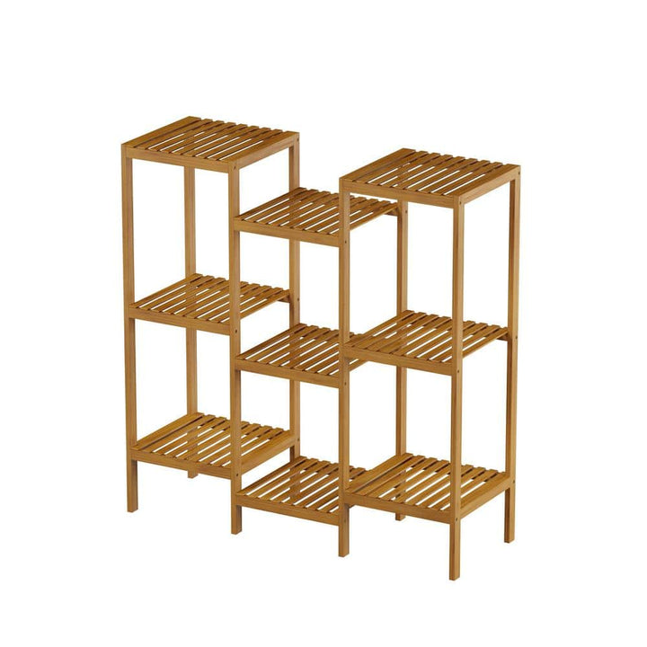 Pure Garden 3-Tier Bamboo Shelving Unit (13 in. W x 40 in. H x 38 in. D)