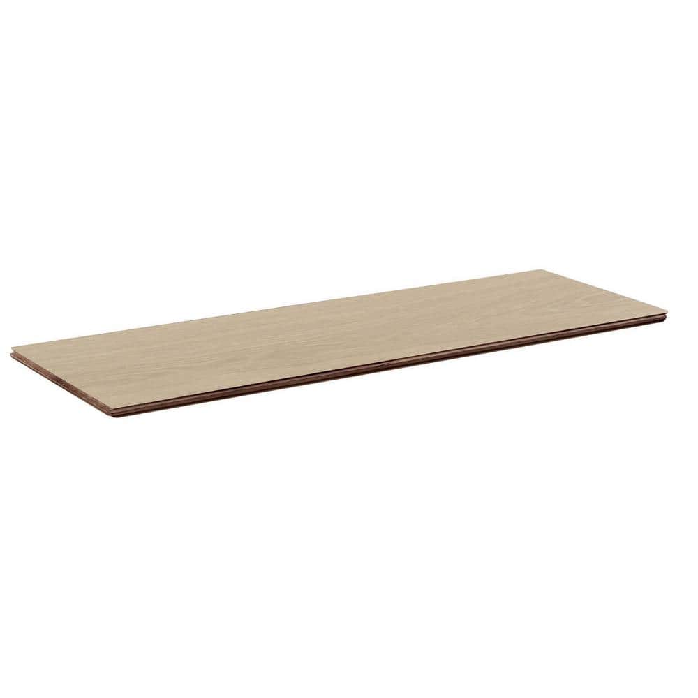 ASPEN FLOORING Bane White Oak 3/8 in. T x 7.5 in. W Tongue and Groove Wire Brushed Engineered Hardwood Flooring (34.36 sqft/case)