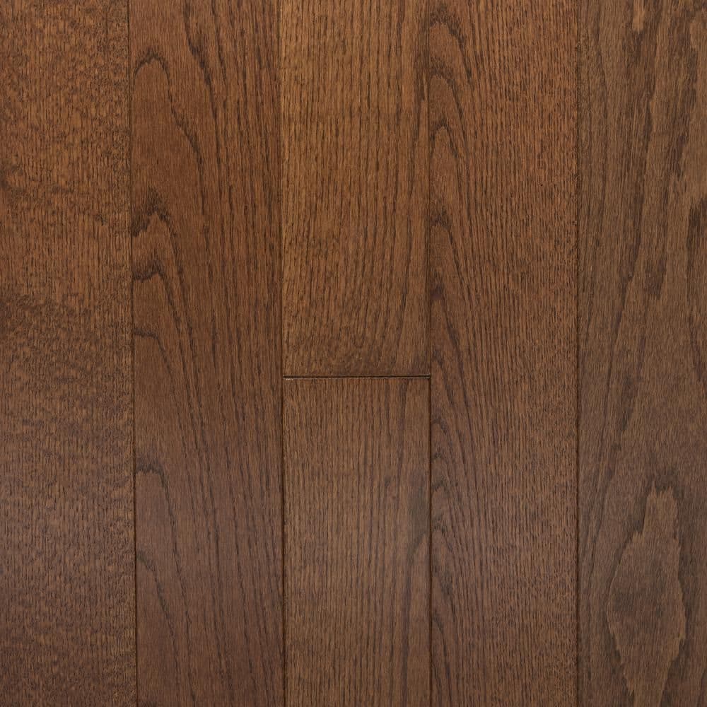 Blue Ridge Hardwood Flooring Bark Oak 3/4 in. T x 4 in. W Wire Brushed Solid Hardwood Flooring (16 sq.ft./case)