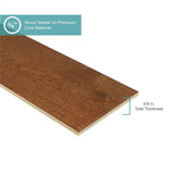 Pergo Defense+ Barnes Oak 3/8 in. T x 7.5 in. W Click Lock Distressed Engineered Hardwood Flooring (1104.3 sq.ft./pallet)
