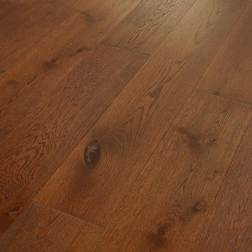 Pergo Defense+ Barnes Oak 3/8 in. T x 7.5 in. W Click Lock Distressed Engineered Hardwood Flooring (1104.3 sq.ft./pallet)