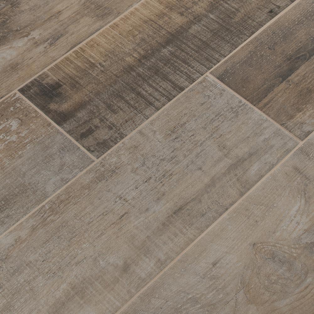 MSI Barnwood Cognac 8 in. x 36 in. Matte Porcelain Floor and Wall Tile (20 Cases / 280 sq. ft. / Pallet)