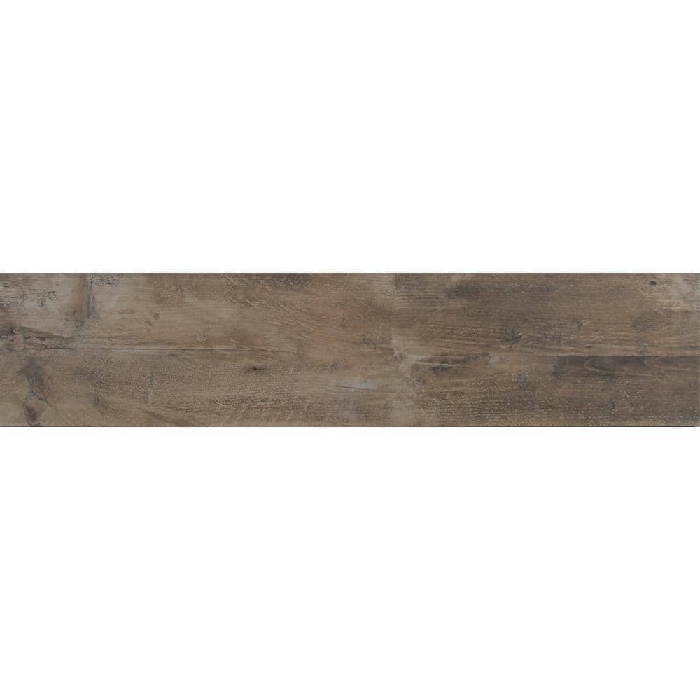 MSI Barnwood Cognac 8 in. x 36 in. Matte Porcelain Floor and Wall Tile (20 Cases / 280 sq. ft. / Pallet)