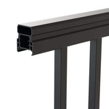 Barrette Outdoor Living VersaRail Classic 6 ft. x 36 in. Matte Black Aluminum Rail Stair Kit