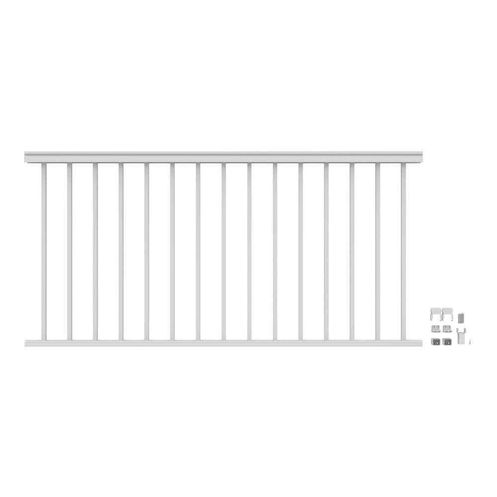 Barrette Outdoor Living VersaRail Classic 6 ft. x 36 in. White Aluminum Rail Level Kit