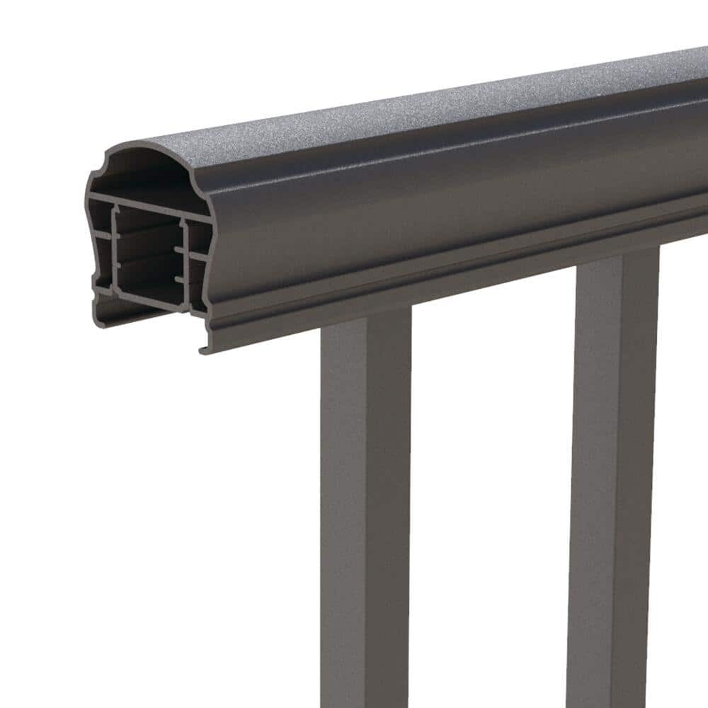 Barrette Outdoor Living VersaRail Cambridge 8 ft. x 36 in. Matte Bronze Aluminum Decorative Rail Level Kit